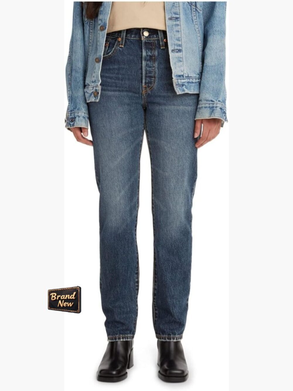 High Rise 501 Original Fit Jeans Straight Leg Relaxed